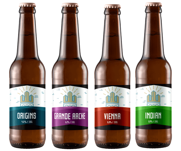 La gamme des bières Petite Couronne